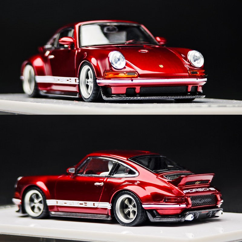 1:64 Novo Modelo de Zinco Porsch 911 964 Singer Coupe Dls Miniatura de Liga Fundida Modelo de Brinquedo Infantil Colecionável Ornamento