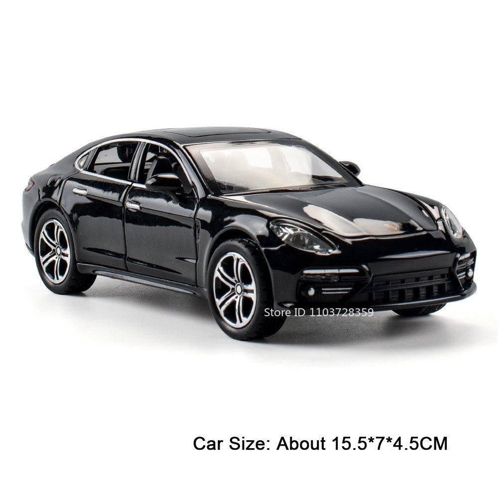 1:32 Cayenne Panamera Carros em Miniatura Liga Fundida Som Luz Portas Abertas Veículos de Fricção para Crianças Presentes