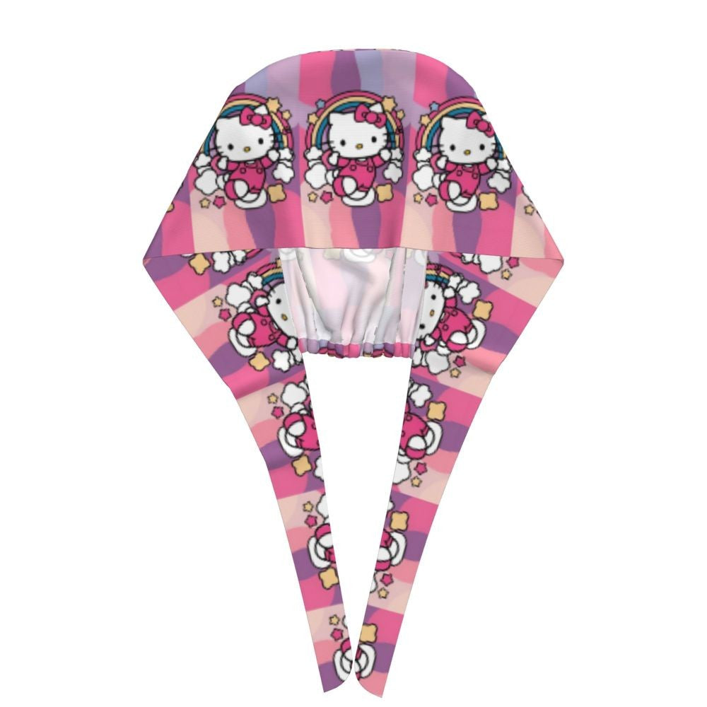 Custom Hello Kitty Medical Staff Scrubs Hat Women Men Cartoon Chara For Chef Hat Scrub Caps