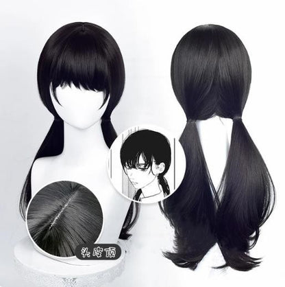 Perucas de Cosplay de Anime de Alta Qualidade Chainsaw Man Reze Angel Devil Quanxi Makima Power Hayakawa Aki Denji Peruca de Cabelo Resistente ao Calor