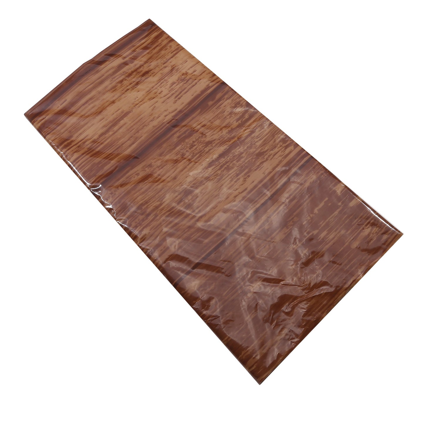 3pcs Brown Wood Grain Tablecloths Rustic Rectangle Plastic Table Covers Farmhouse Table Cloth Decor for Birthday Wedding Party