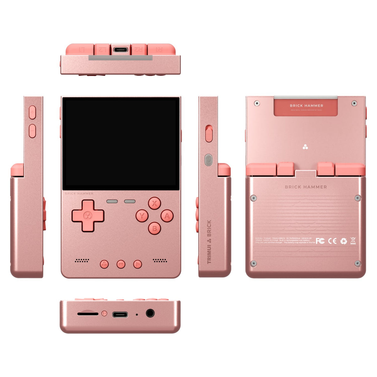 Metal Body Trimui Brick Hammer Console - 3.2" Ultra-Clear IPS Screen 3000mAh Open Source Handheld Retro Game Machine best Gift