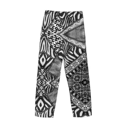 Custom Leopard Print Pajama Pants Men's Animal Skin Sleepwear Lounge Sleep Bottoms Stretch with Pockets