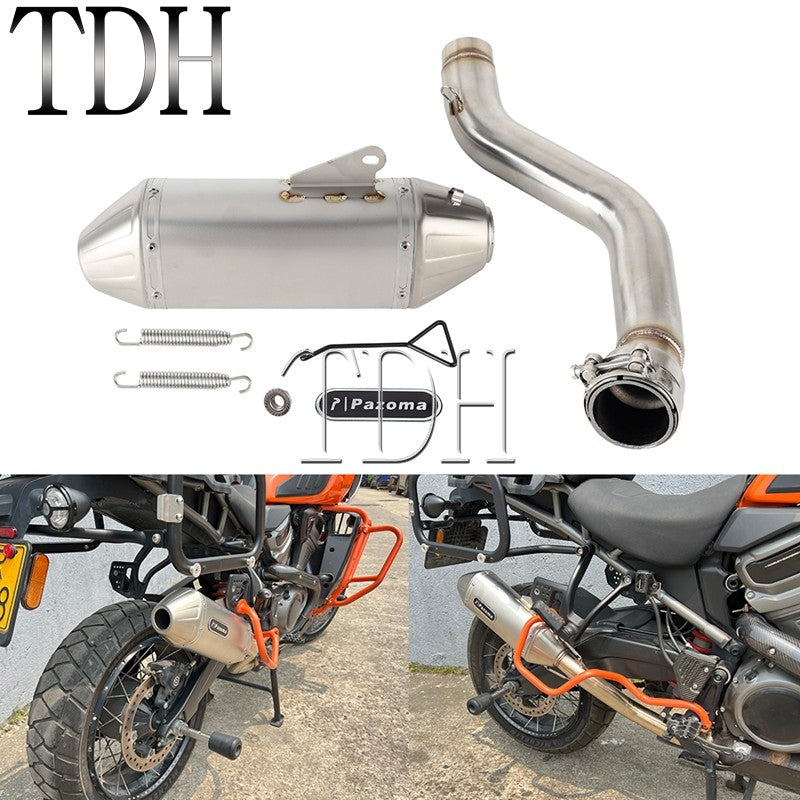 For Harley Pan America 1250 Special Escape Tube Motorcycle Exhaust Muffler Killer Muffler Pipe RA1250 RA1250S RA1250SE 2021-2026