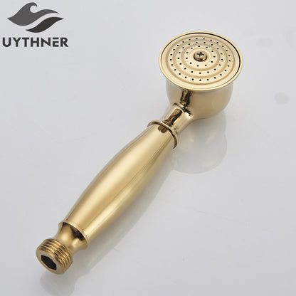 Ducha Chuveiro Banheiro Vintage Cerâmica Latão Montado Parede Torneira Pulverizador Acessório Hardware Chuveirinho