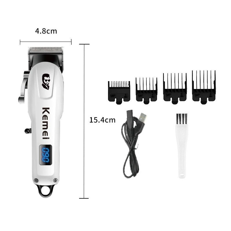 Kemei Mini Powerful Cordless Hair Clipper Electric Professional Barber Hair Trimmer Beard Haircutting Machine rechargeable