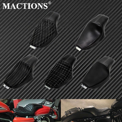Assento de Couro Sintético (PU) de Motocicleta para Piloto e Garupa Dianteiro Traseiro para Harley Sportster XL Iron 883 1200 48 Forty-Eight 2004-2015 16