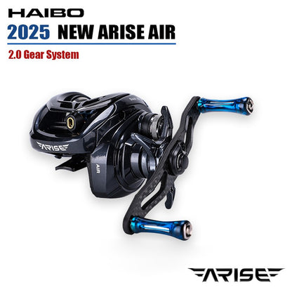 Haibo 25/23 NEW ARISE AIR/ELITE AMC+ Carretilha De Pesca Baitcasting Manivela De Fibra De Carbono 11B+1RB Long Casting