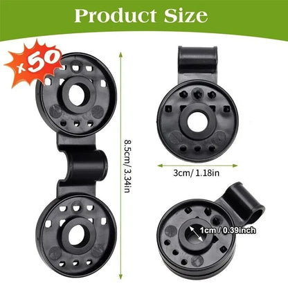 50Pcs Shade Cloth Clips Shade Fabric Clamps Grommets For Net Mesh Cover Sunblock Fabric In Garden Backyard Greenhouse Fixer