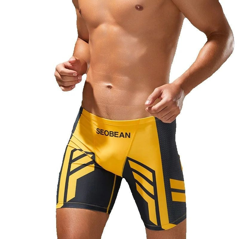 SEOBEAN Men's Low-Waist Boxer Shorts Swimming Trunks Hot Spring Pants Men's Swimsuit Comfortable Briefs Water Sports Gear