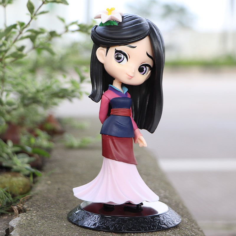 Princesa Disney Ariel Rapunzel Cinderela Sereia Anna Elsa Bela Sofia Branca de Neve Mulan A Pequena Sereia Bonecos Brinquedos Presente Infantil