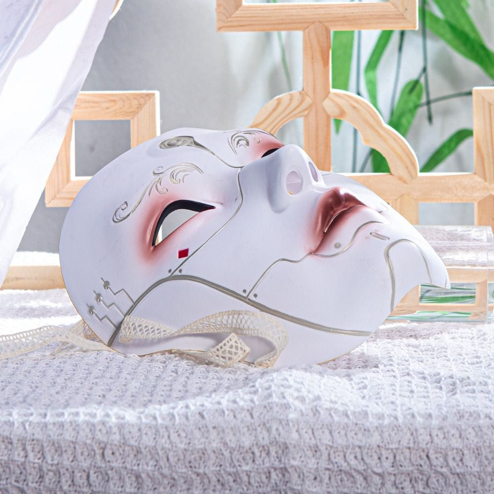 Ancient Style Machinery Beautiful Male Adult Party Beauty Mask Chinese Style Hand-painted Decorative Hanfu Accessory Mask