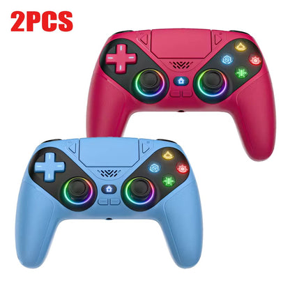 Controller For Playstation5 PS5/PS5 Pro/Slim/PC,RGB Wireless Gamepad Hall Effect Trigger Marco/Turbo Anti-Drift Game Joystick