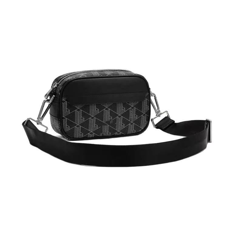 2025 new retro printed men's shoulder bag, casual and fashionable crossbody bag, horizontal version trendy men's crossbody bag