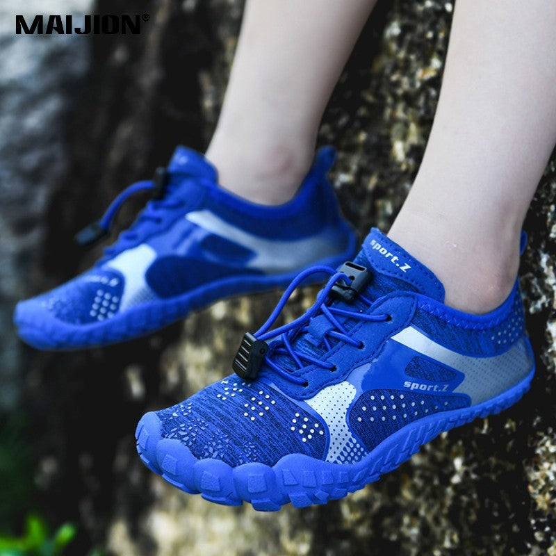 Children Quick Dry Wading Sneakers Boys Girls Light Breathable Beach Aqua Shoes Kid's Elastic Non-slip Water Sports Shoes