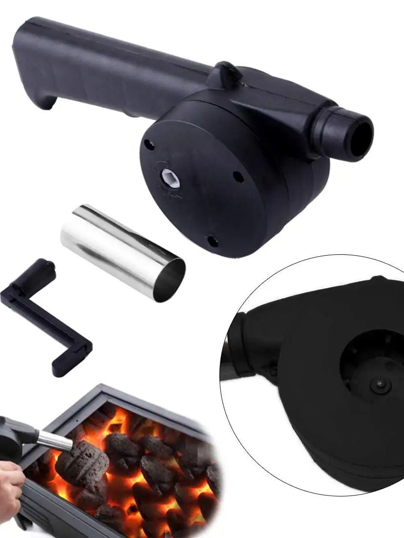 Portable Barbecue Fan BBQ Tools Fire Bellows Tools BBQ Accessories Hand-cranked Air Blower Picnic Camping Accessories