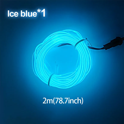 BLALION Lâmpada Ambiente Decorativa para Motocicleta, Luz Neon Impermeável, Fitas de LED Flexíveis com Controlador, Luzes de Atmosfera 12V