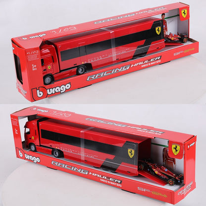 Burago 1:43 Ferrari SF24 #16 IVECO S-WAY 570 Carro Modelo em Liga