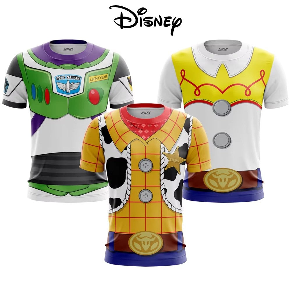 Disney Toy Story Costume T-shirt Woody Buzz Lightyear Zurg Jessie Cosplay Costume Shirt for Men Disney Halloween 3D Print Tee