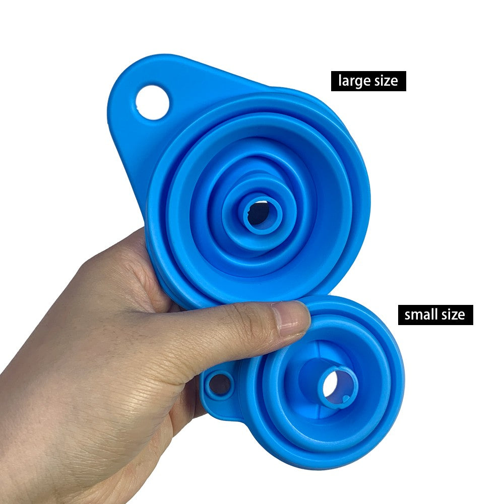 2 Peças Funil Dobrável para Motor de Carro Funil de Líquido de Silicone Ferramentas para Troca de Óleo e Gasolina para Carros e Motos Acessórios