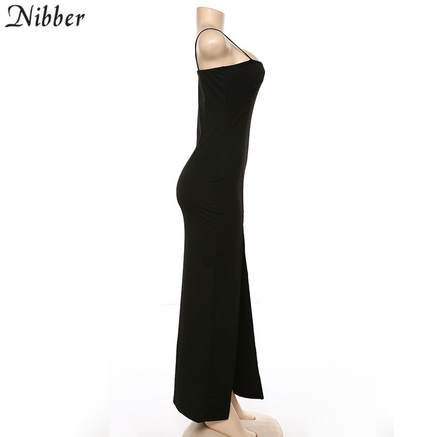 Nibber red black New year christmas party long dresses women spring Basic bodyco