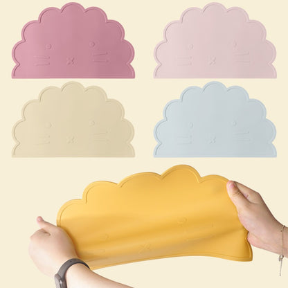 Color Kids 1Pcs Silicone Dining Appliance Placemat Dishes Plate Table Mat Children's Tableware Pad Kids Feeding Mat Baby Stuff