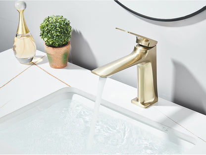 Black Bathroom Faucet Deck Mounted Bathroom Sink Mixer Tap Single Lever Basin Sink Mixer Faucets Chrome/White/Grey/Brushed Gold
