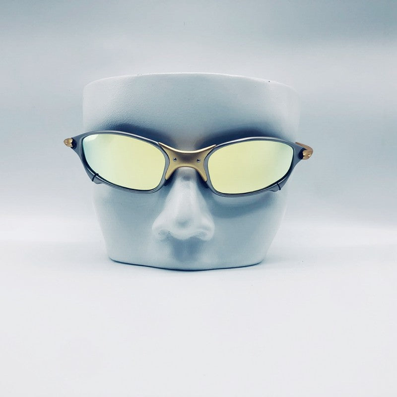 MTB Man Polarized Sunglasses Cycling Glasses UV400 Fishing Sunglasses Metal Bicycle Goggles Cycling Eyewear Riding Glasses B2-7