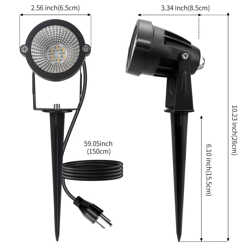 10W RGBW Outdoor Spot Light with Remote Control LED Spike Light Waterproof 110V 220V Landscape Spotlight for Garden,Lawn,Path