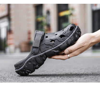 2025 Summer New Breathable Soft-Sole Outdoor Sports Sandals  Versatile Casual Two-Way Trendy Sandals