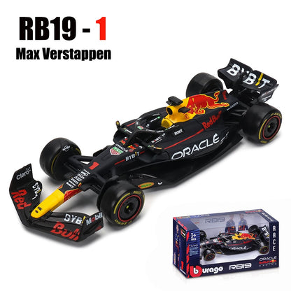 Bburago 1:43 F1 Aston Martin Aramco F1 Team AMR23 2023 #14 Alonso #18 Stroll Carro de Liga Metálica Modelo Fundido Colecionável