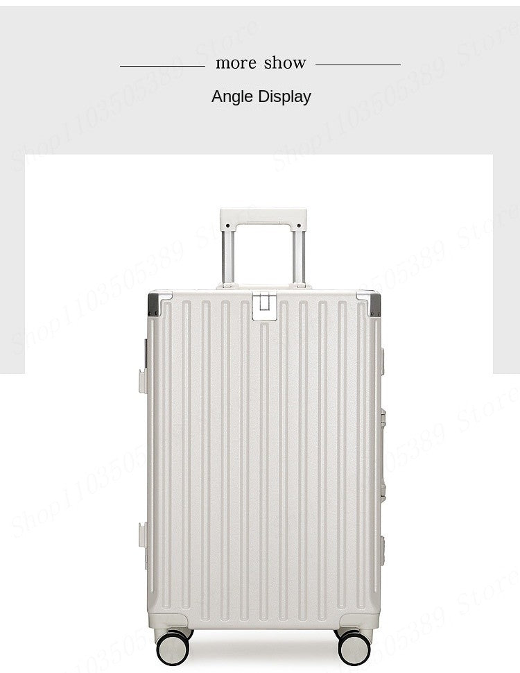 New Suitcase 30 inch Aluminium Frame USB Charging Luggage Carrier 28 inch Boardable 20 inch Travel Suitcase with Cup Holder