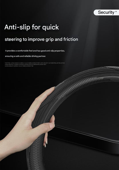 Capa de volante de silicone universal para carro redondo quatro estações