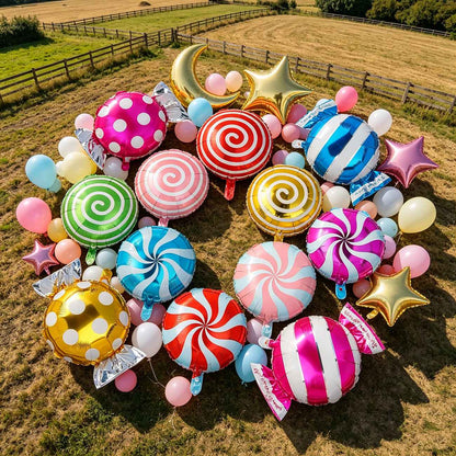 Candy Foil Balloon Set Birthday Party Candy-theme Decoration Birthday Banquet Carnival Event Baby Shower Arch Decoration