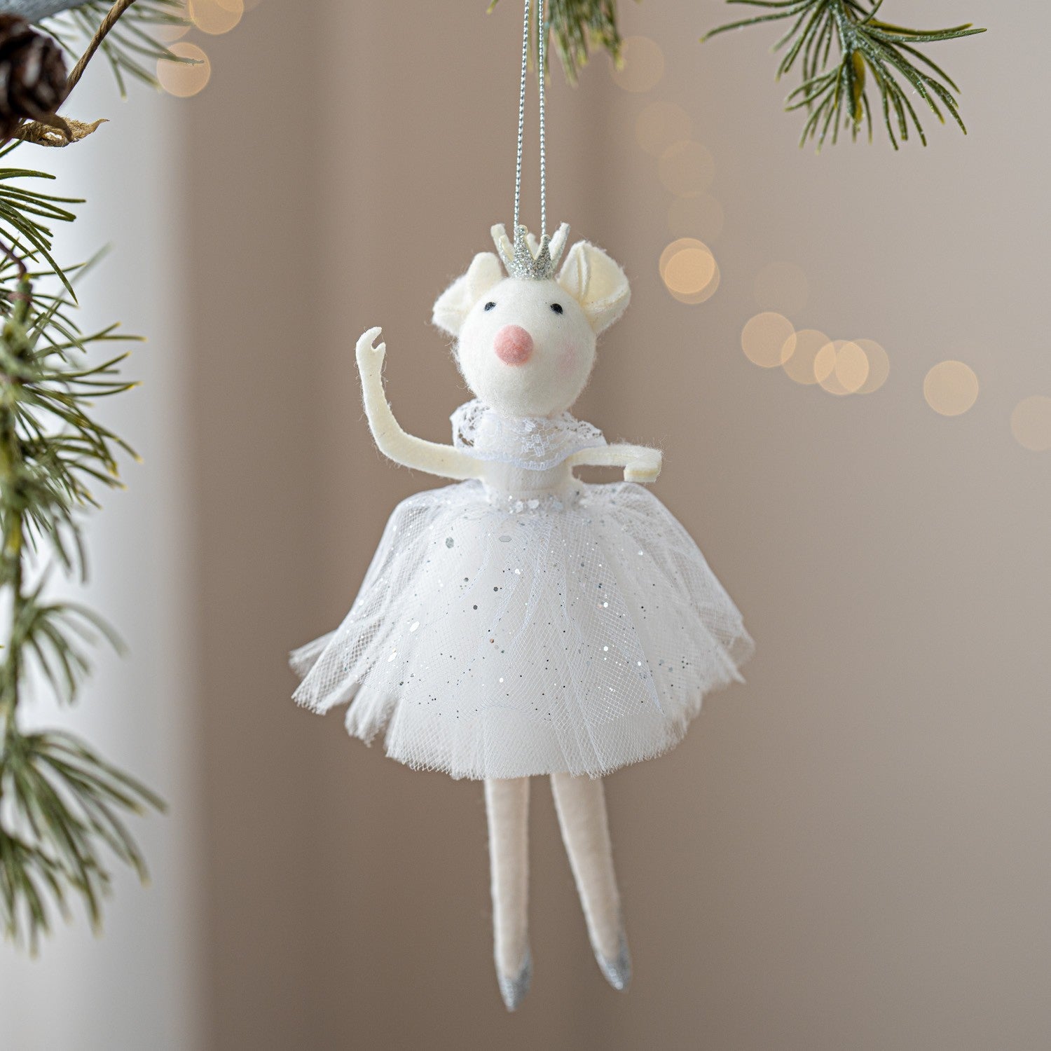 Christmas chiffon dress angel girl doll decoration Christmas tree pendant hanging decoration family New Year decoration