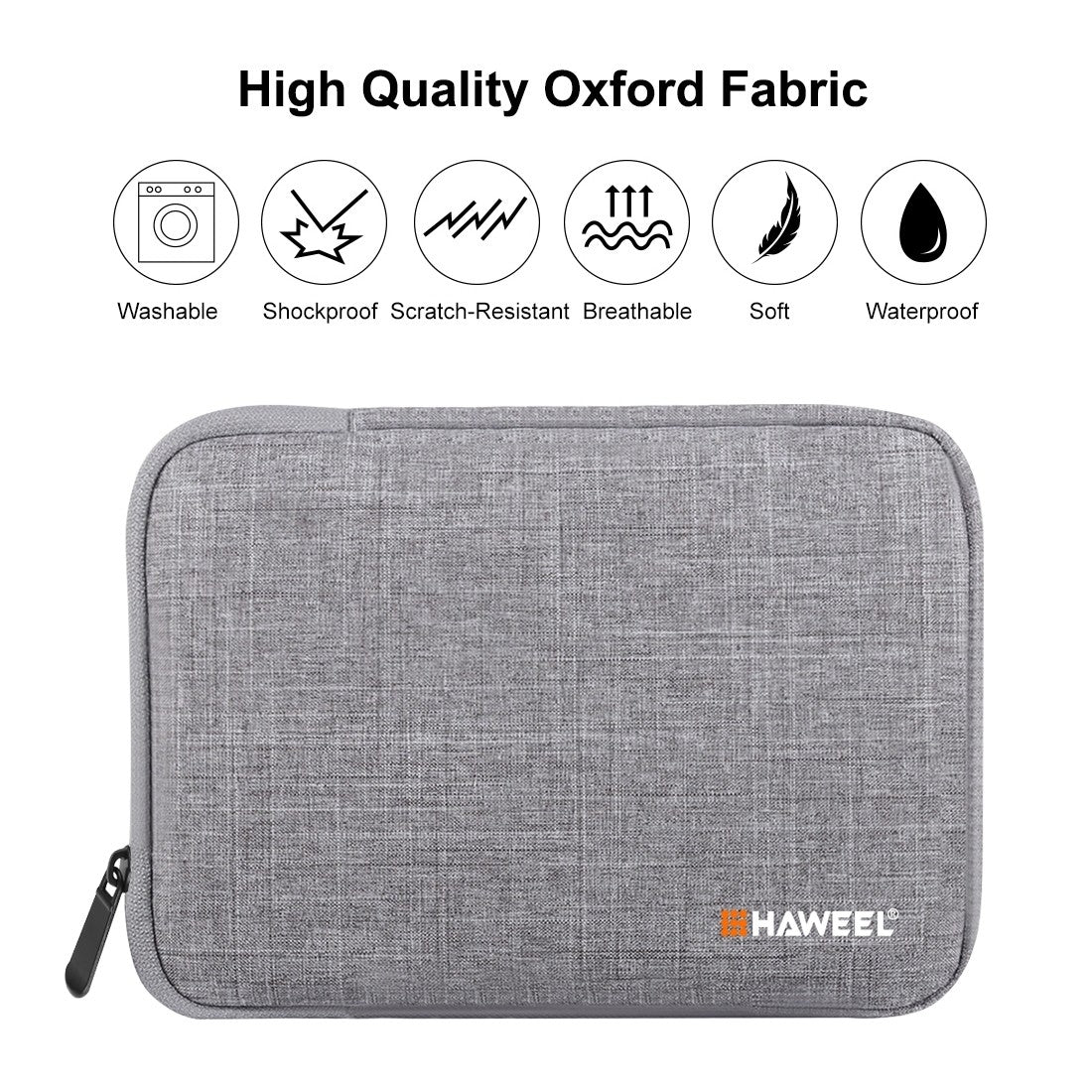 Capa para notebook HAWEEL 11 13 15 polegadas para Xiaomi Huawei HP DELL Bolsa para laptop com zíper Bolsa de transporte Capa à prova de choque para Macbook