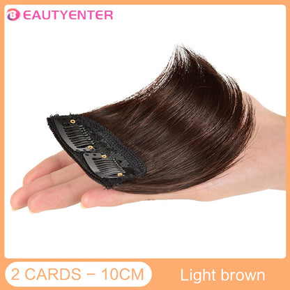 Tic-Tacs Sintéticos One Piece 2Clips Cabelo Liso Invisível com Tic-Tac Aumento de Volume Apliques Capilares Cobertura Lateral Superior