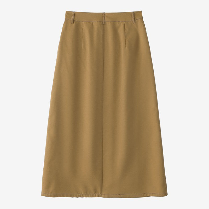 ZANZEA Women Plus Size Skirts High Waist Denim Striped Long Skirt Casual Vintage Big Size Skirt Summer Pockets Fashion Bottoms