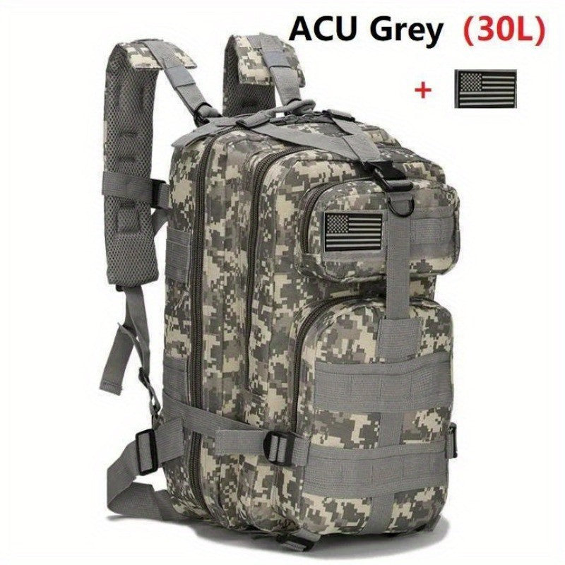 50L/30L Backpack  Military Assault Pack For Men, 3 Day Bug Out Bag Molle DaypackFor Camping Outdoor Sport Rucksack Backpacks