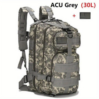 50L/30L Backpack  Military Assault Pack For Men, 3 Day Bug Out Bag Molle DaypackFor Camping Outdoor Sport Rucksack Backpacks