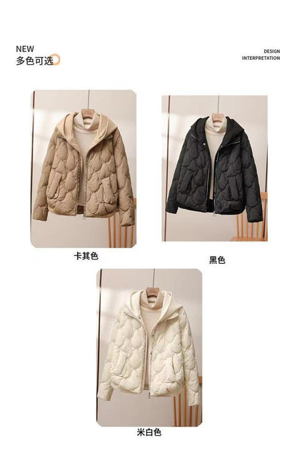 2025 Fashion Coats Korean Style Loose Cropped Coat Women Jacket Women Parkas Warm Puffer Jackets Casual Coat New Winter Clothes