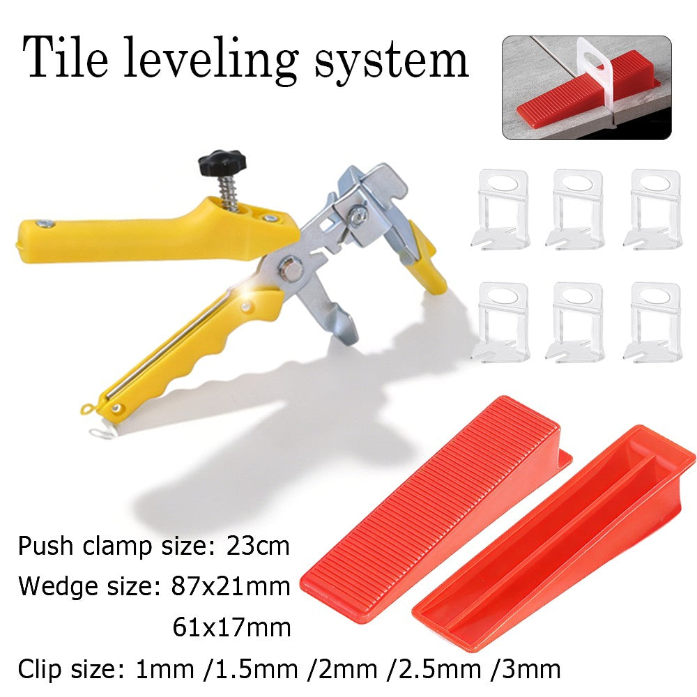 Kit Alicate Cunhas e Clips Niveladores de Revestimento de Chão e Parede para Ferramentas de Construção de 50-200 peças
