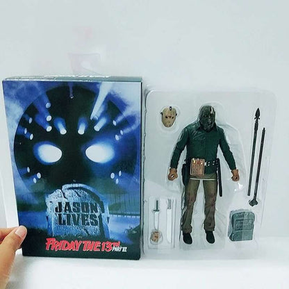 O 13º Brinquedo de Figuras NECA Sexta-Feira 13 Freddy Jason Voorhees Figura de Ação de Sangue Modelo Colecionável do Jason Presentes de Natal Halloween