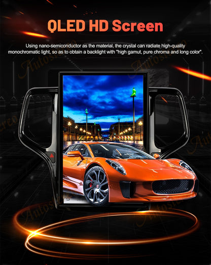 14.4 Polegadas Android 8+128GB para JEEP Grand Cherokee 2010-2021 Estilo Tesla Carro GPS Navegação Multimídia Player Rádio Toca-fitas Central