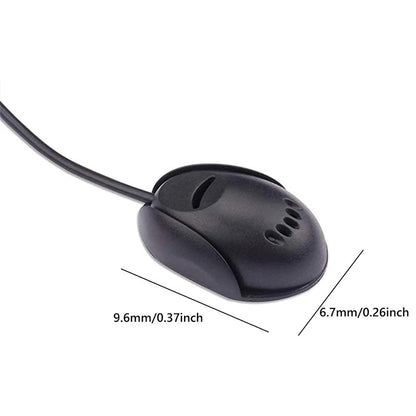 Mini Microfone de Carro Tipo Pasta Áudio Mãos-Livres Microfone 3,5mm Painel de Instrumentos Compatível com Bluetooth para Rádio de Veículo GPS