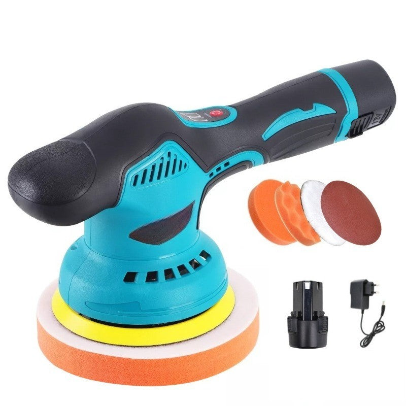 Máquina Polidora de Carros 8 Engrenagens 2800-5500RPM Portátil Multifuncional Bateria de Lítio Enceramento Automotivo Aparelho Elétrico de Polimento