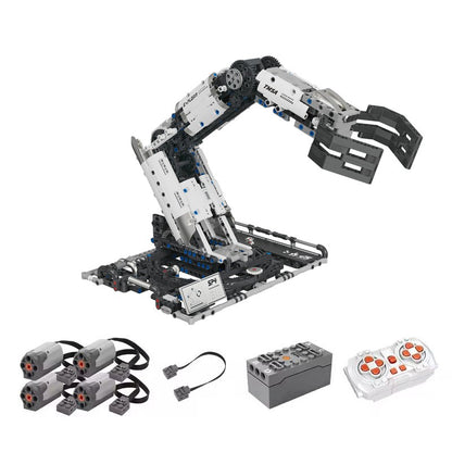 Brinquedo de Controle Remoto Programável com Blocos de Construção de Braço Robótico STEM Aprendizagem Cultivo do interesse em engenharia mecânica