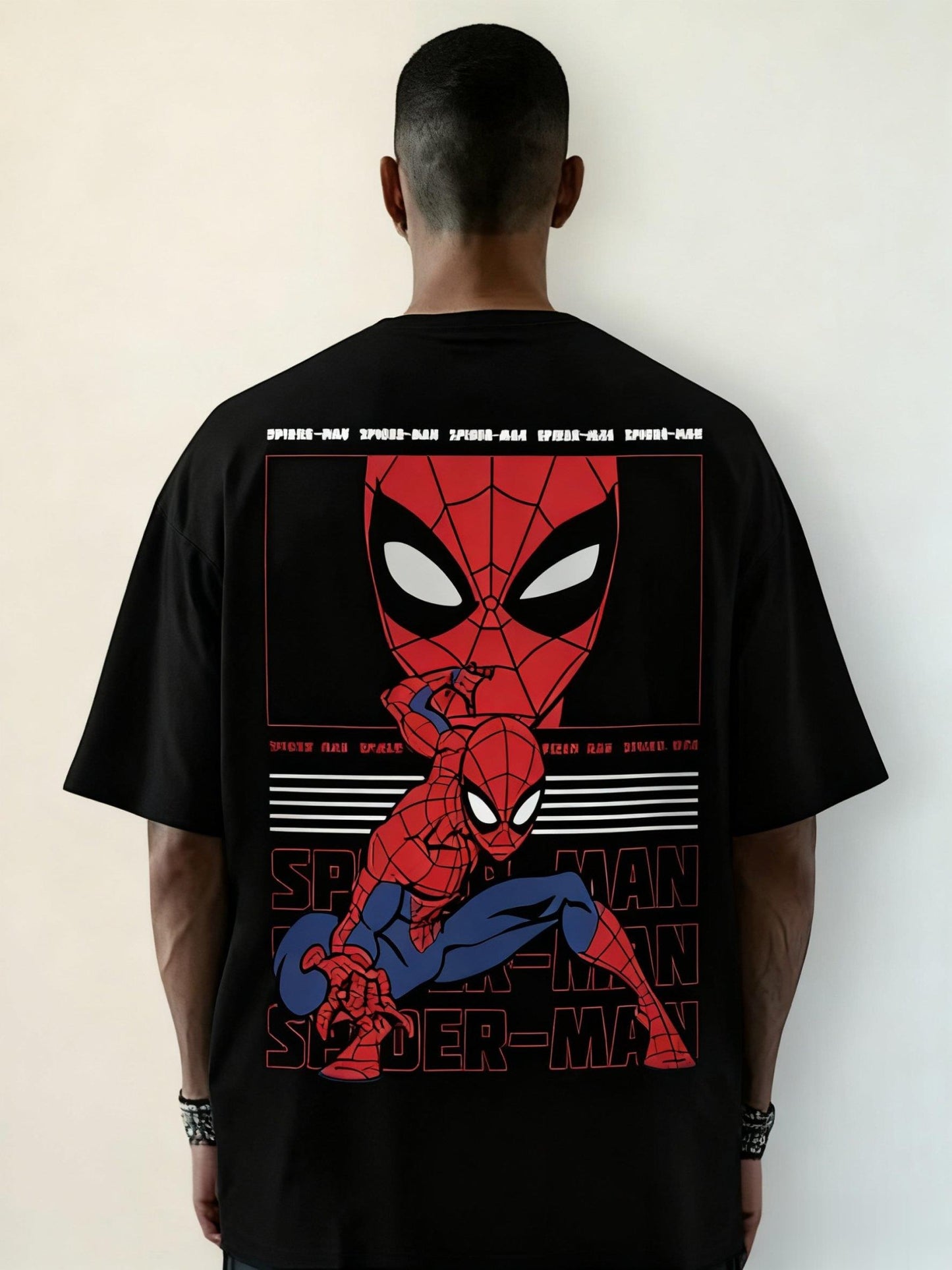 Unisex Marvel Spider-Man Oversized  Graphic T Shirt Men Women Short Sleeve Tee Superhero Print Streetwear Casual Tops Summer New