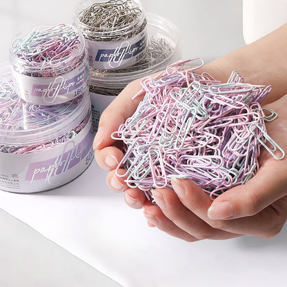 Color paper clips, office supplies, paper clips, large file bookmarks, paper clips, storage boxes, stationery