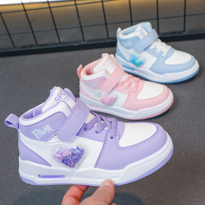 Unisex Kids' Casual Sports Flat Shoes Autumn Winter Fashion Smooth Bottom Boys' And Girls' Footwear for Indoor And Outdoor Use